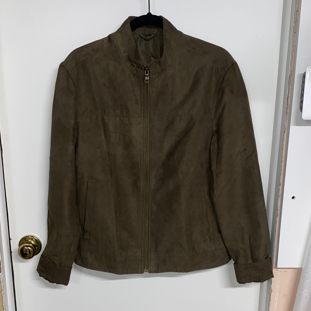 Men's Green Suede Jacket